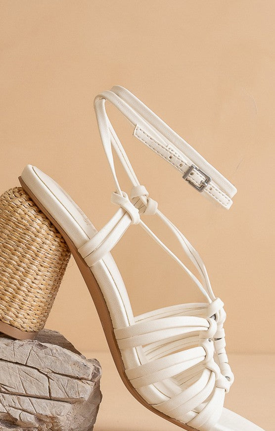 Monza - Strappy Basket Weave Heels