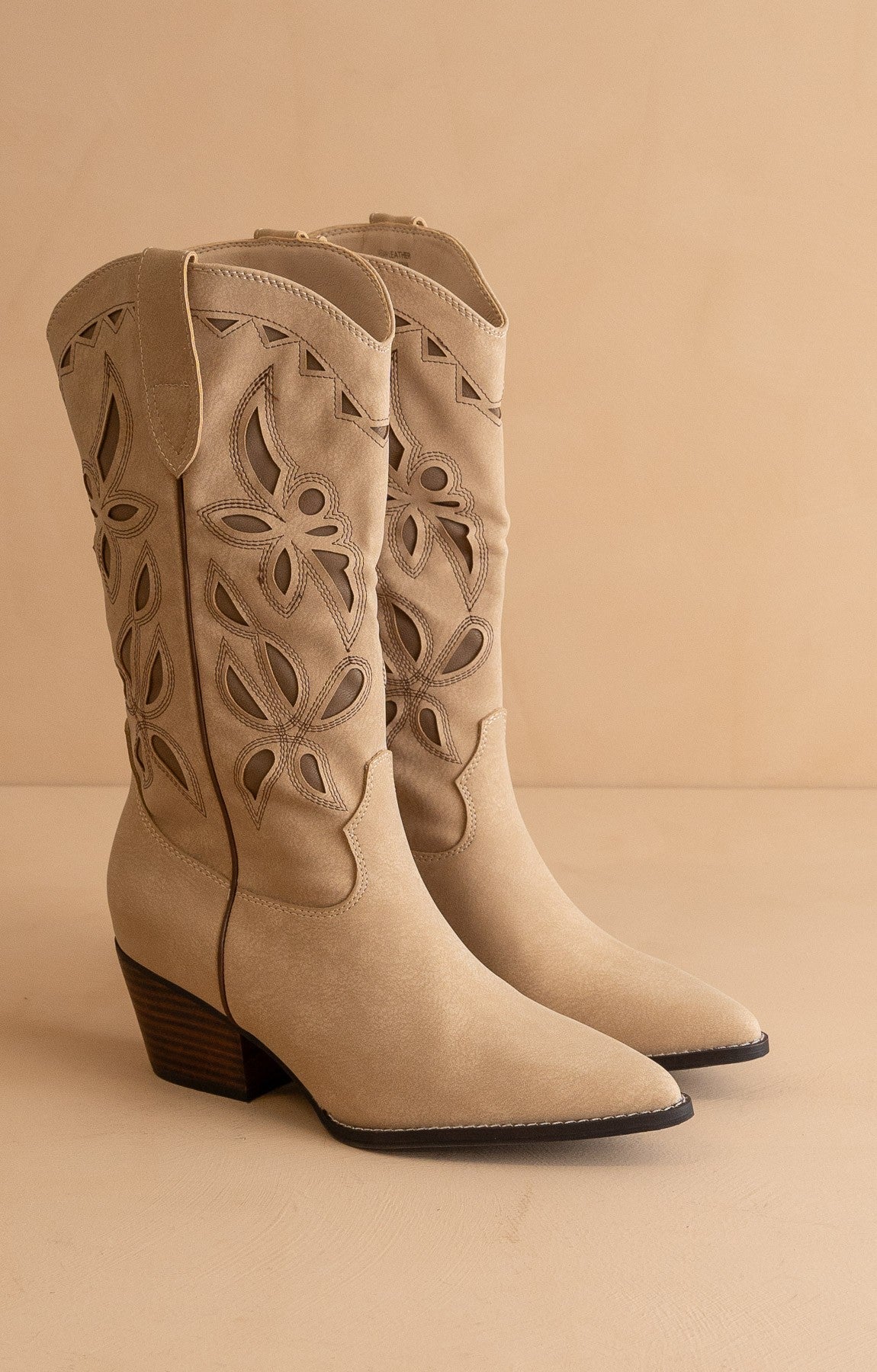 Zinnia - Laser Cut Western Boots