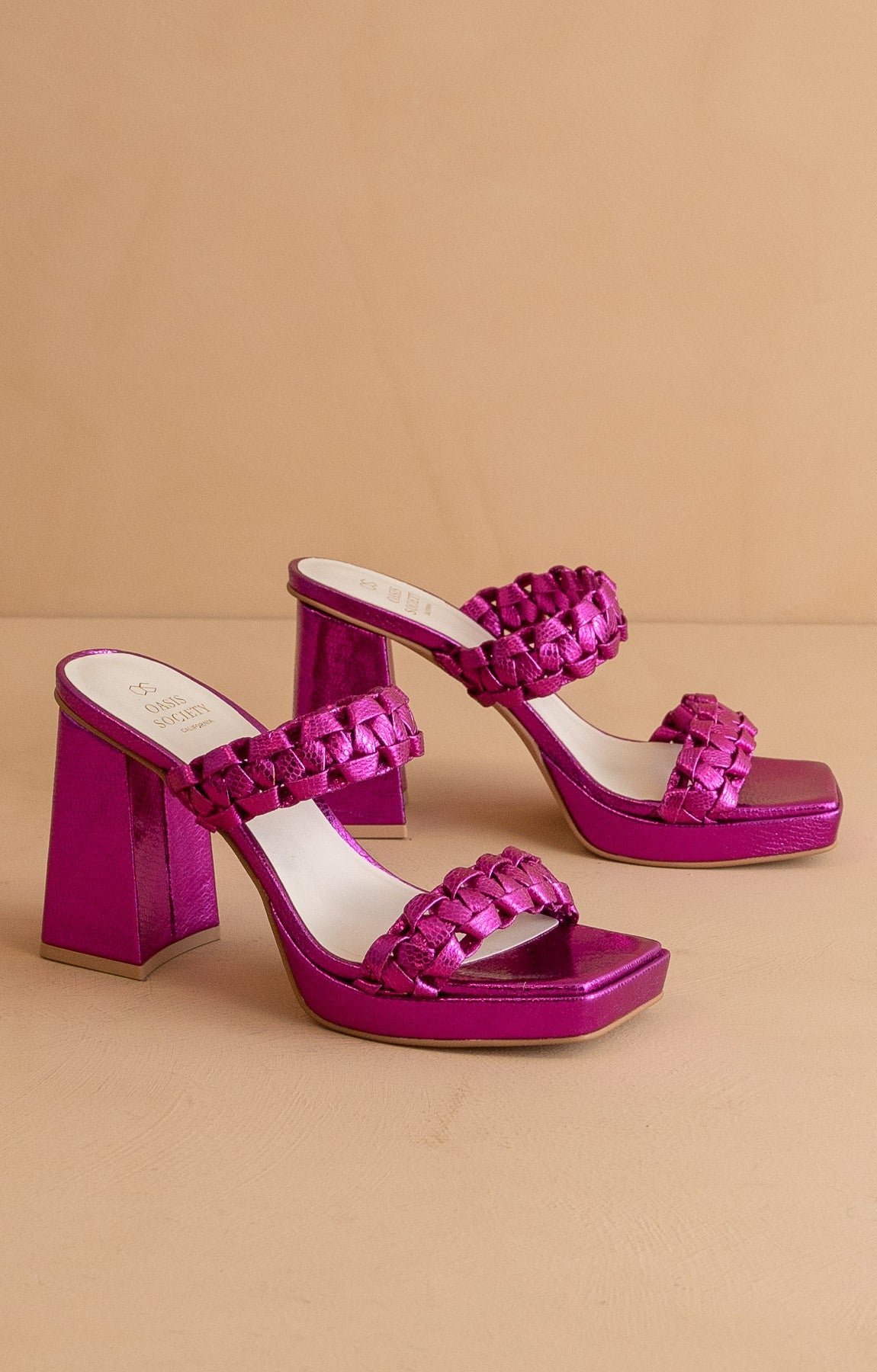 The Zenda - Braided Platform Party Heels