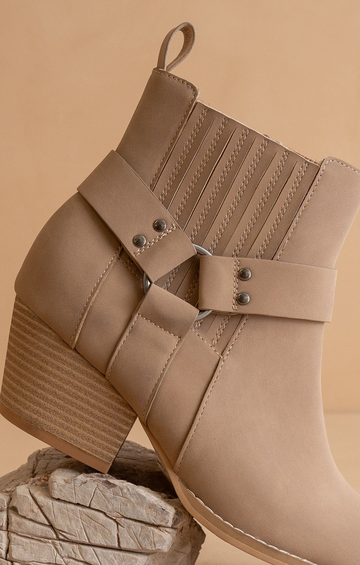 Caleb - Paneled Moto Booties