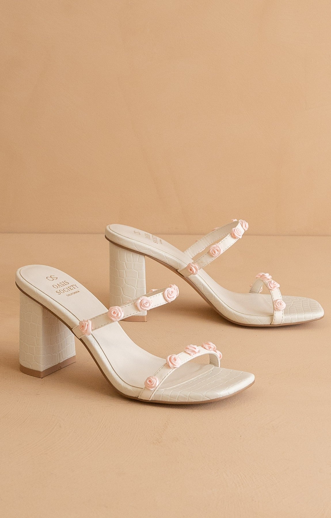 The Nia - Rosette Adorned Heels