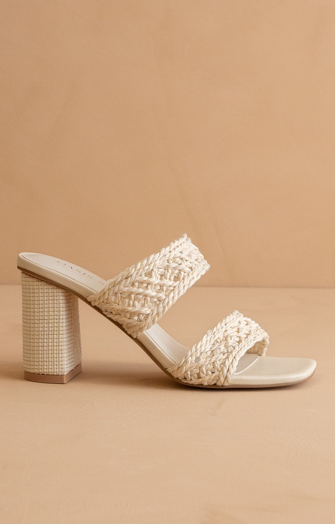 The Barbara - Woven Double Band Heels