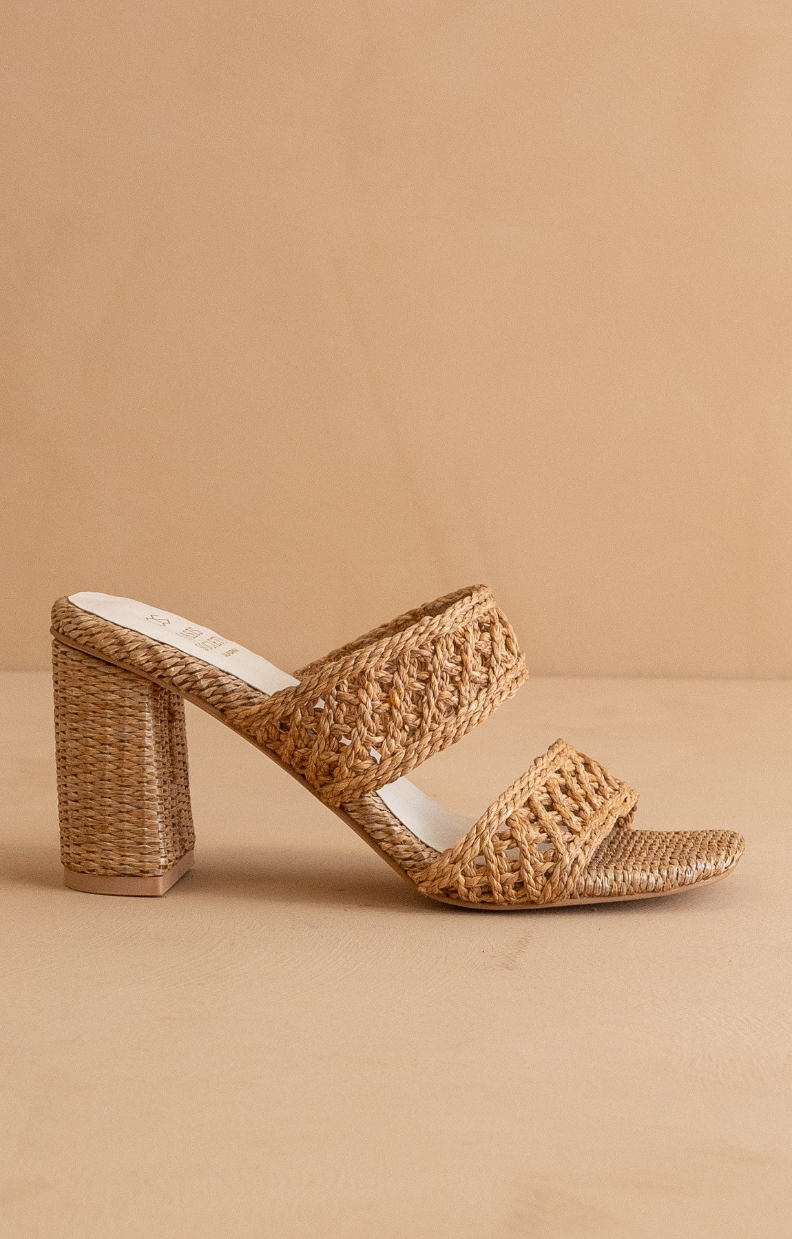 The Barbara - Woven Double Band Heels