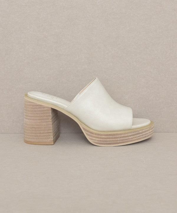 Camille - Platform Slide Heel - The Lelia