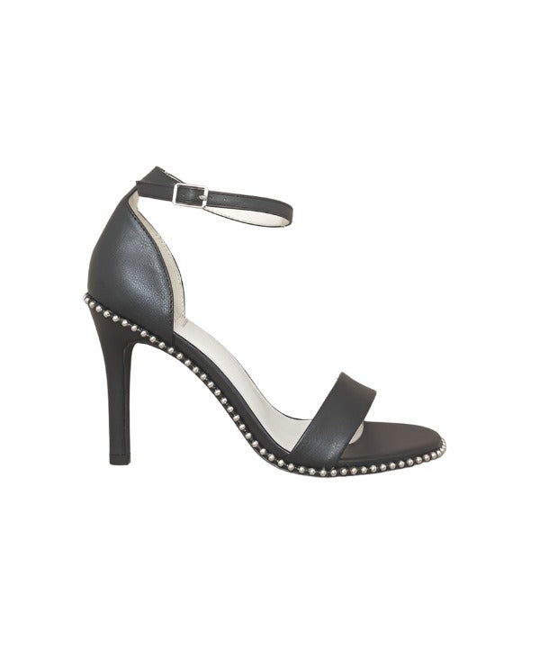 Dublin - Metal Stud Open Toe Heels - The Lelia