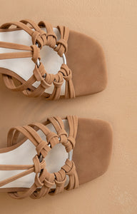 Monza - Strappy Basket Weave Heels