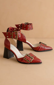 Lux - Double Buckle Pointed Heels