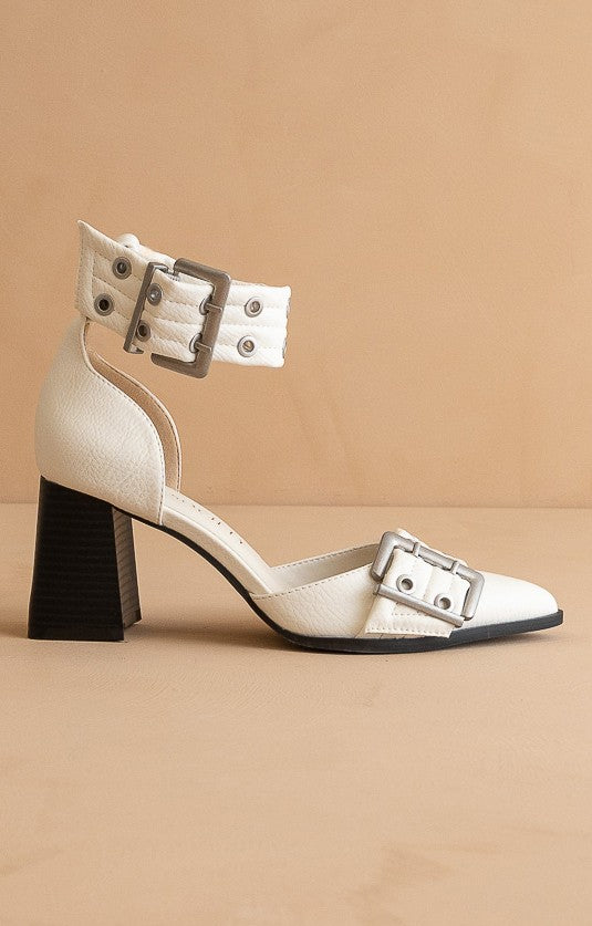 Lux - Double Buckle Pointed Heels