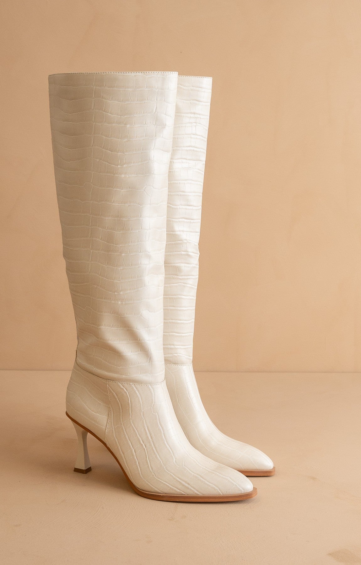 Vanessa - Reptile Print Tall Boots
