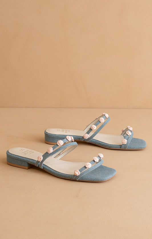 The Rosanna - Rosette Detailed Flats