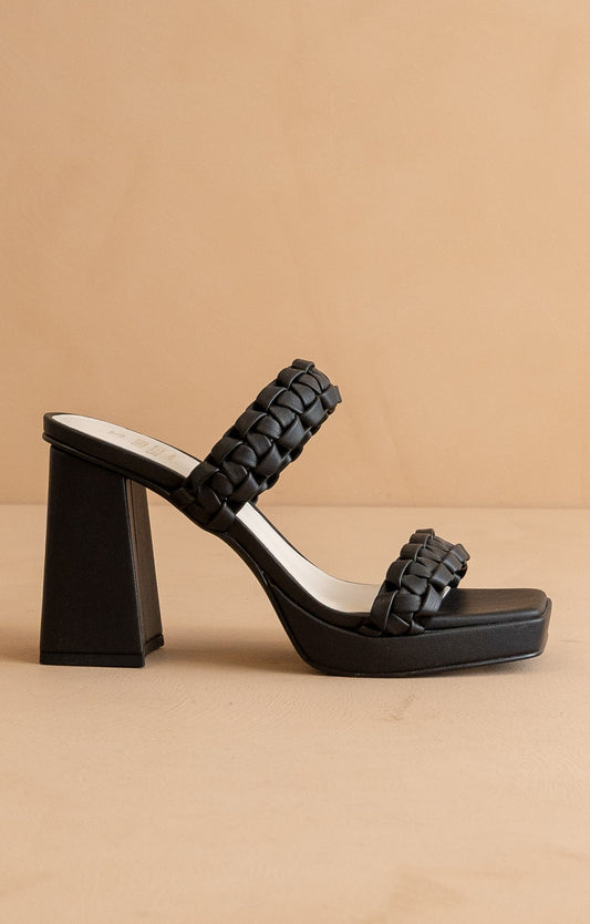 The Zenda - Braided Platform Party Heels