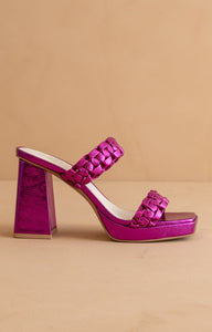 The Zenda - Braided Platform Party Heels