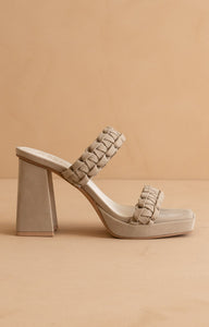 The Zenda - Braided Platform Party Heels