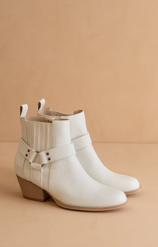 Caleb - Paneled Moto Booties