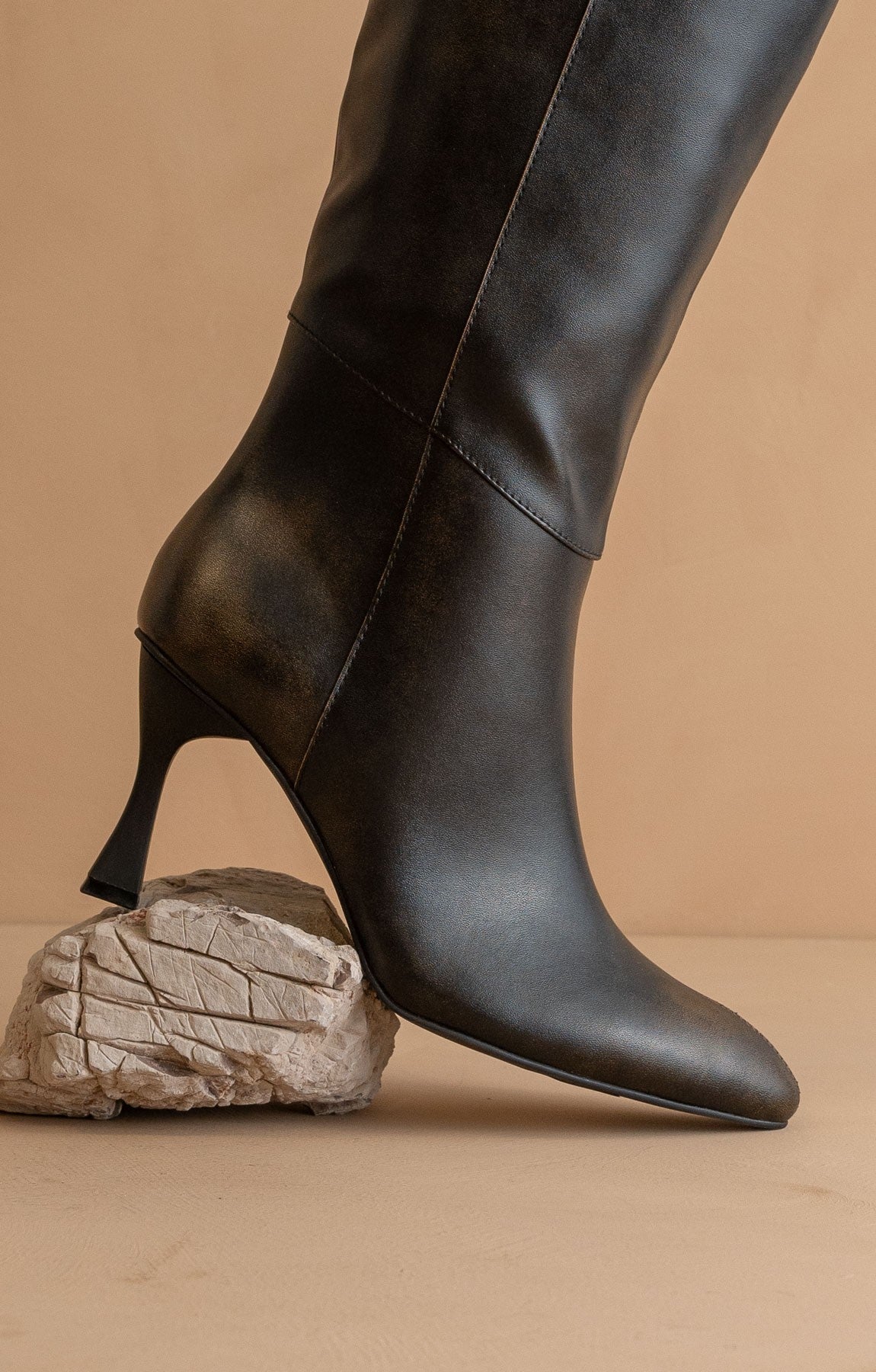 Lexington - Pointed Toe Knee High Boots