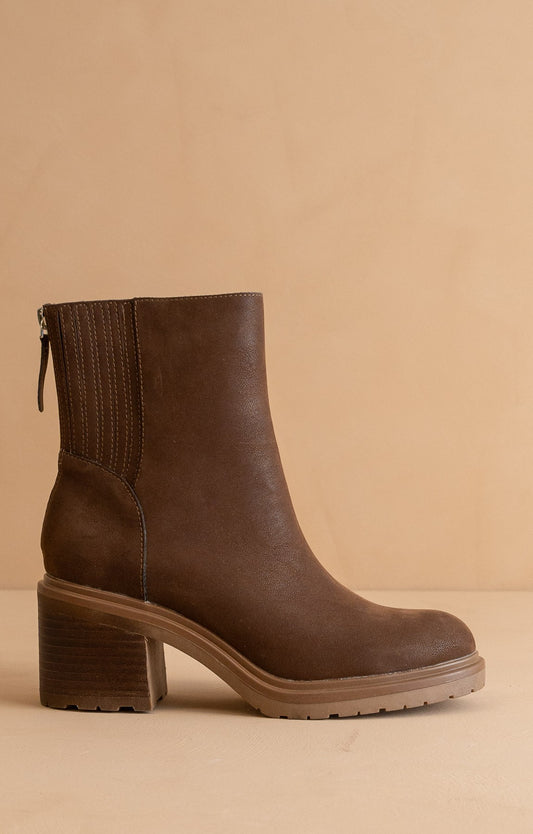 Megan - Lug Chelsea Booties