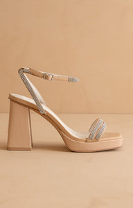 The Suva - Gator Print Rhinestone Heels