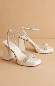 The Suva - Gator Print Rhinestone Heels