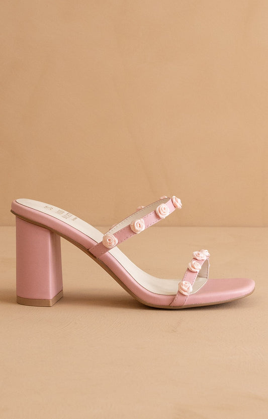 The Nia - Rosette Adorned Heels