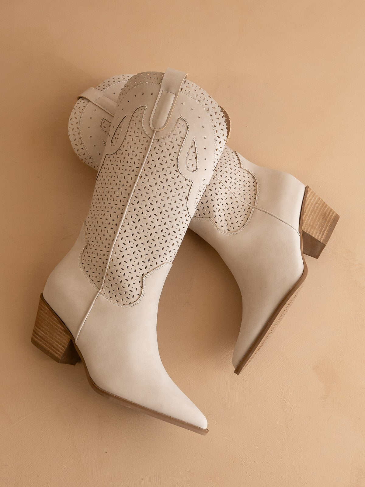 Gabby Perforated Western Boot