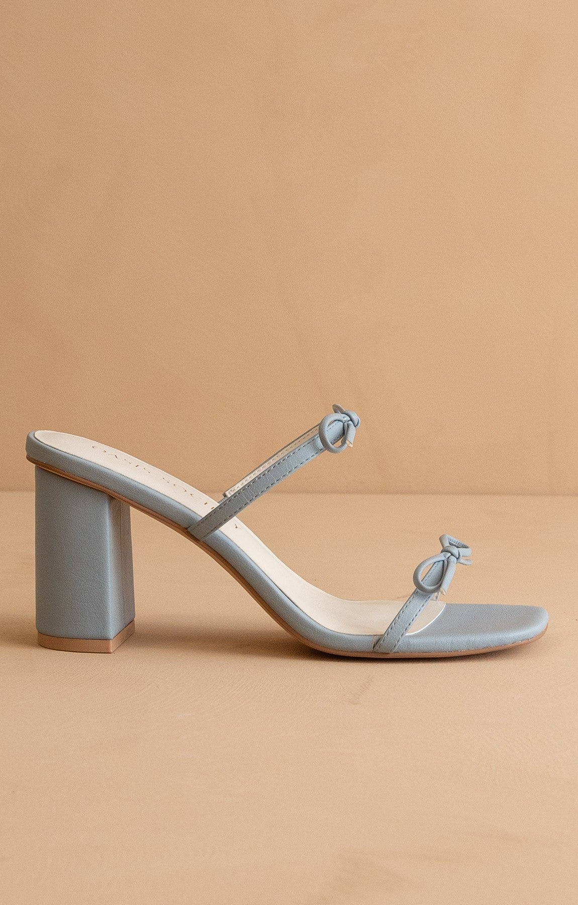 The Wendy Double Strap Bow Heels