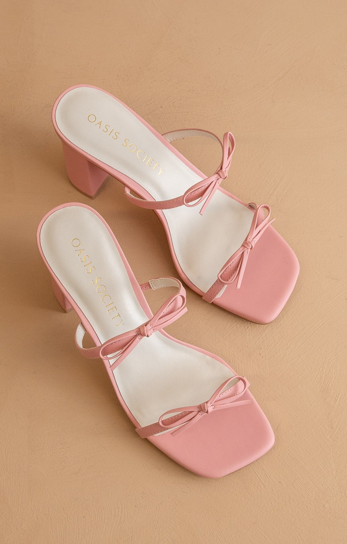 The Wendy Double Strap Bow Heels