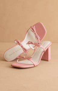 The Wendy Double Strap Bow Heels