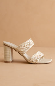 The Barbara - Woven Double Band Heels