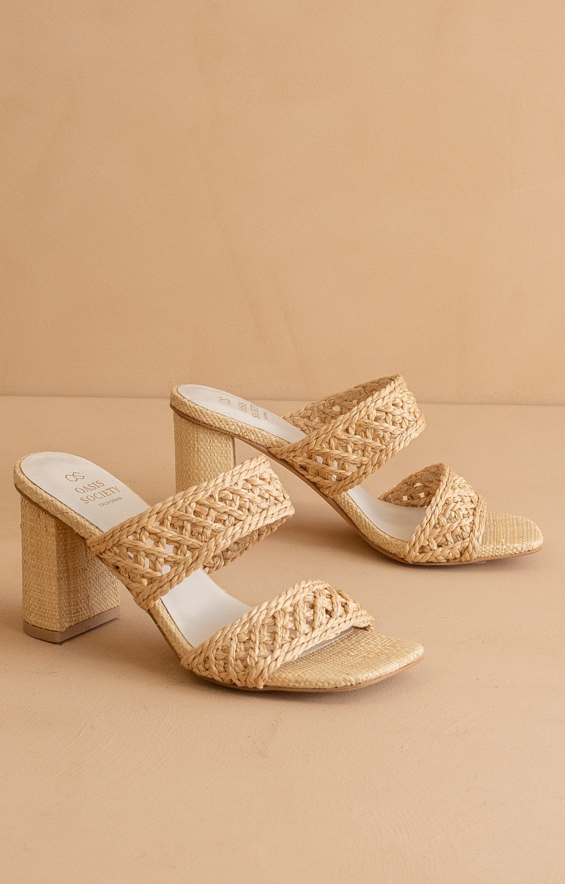 The Barbara - Woven Double Band Heels