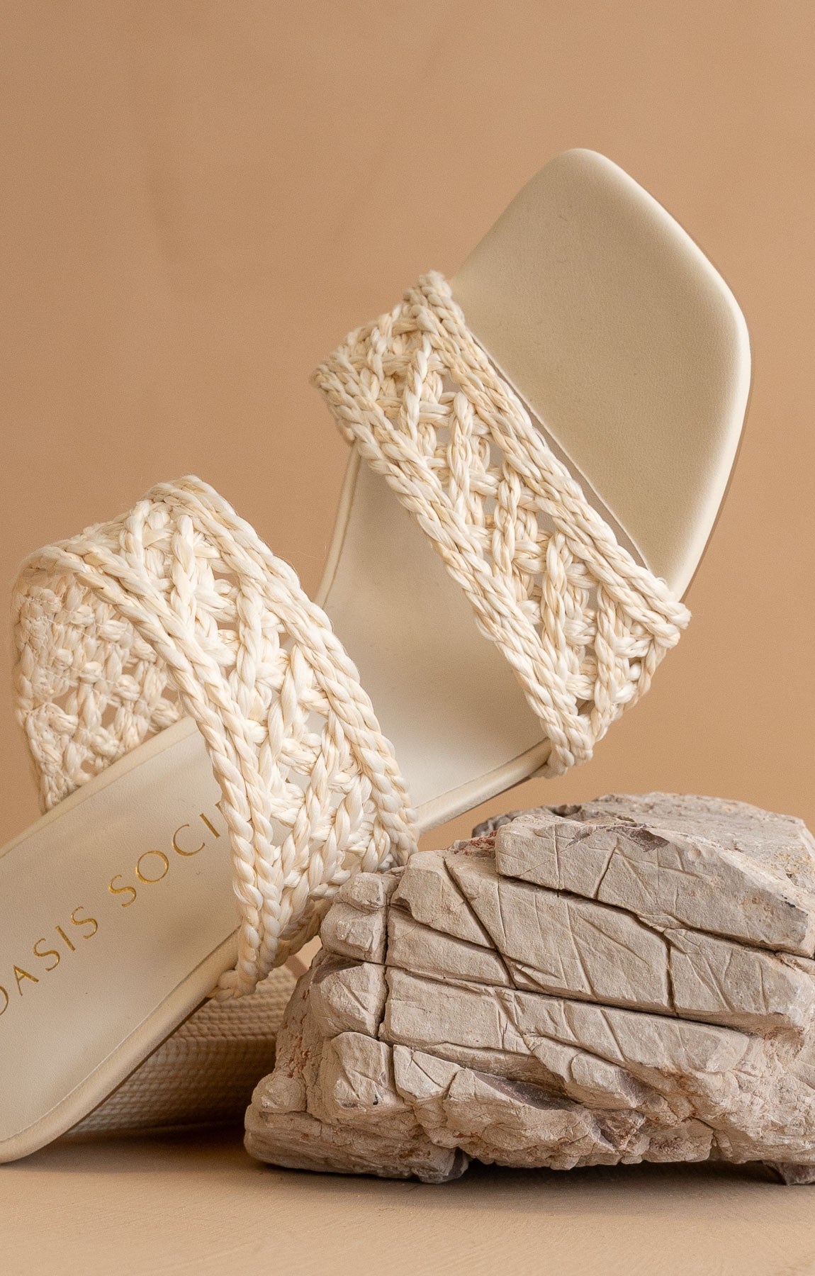 The Barbara - Woven Double Band Heels