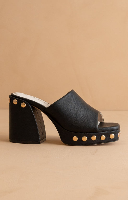 Leona - Studded Platform Heels