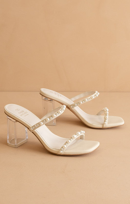 Mae - Strappy Pearl Heel