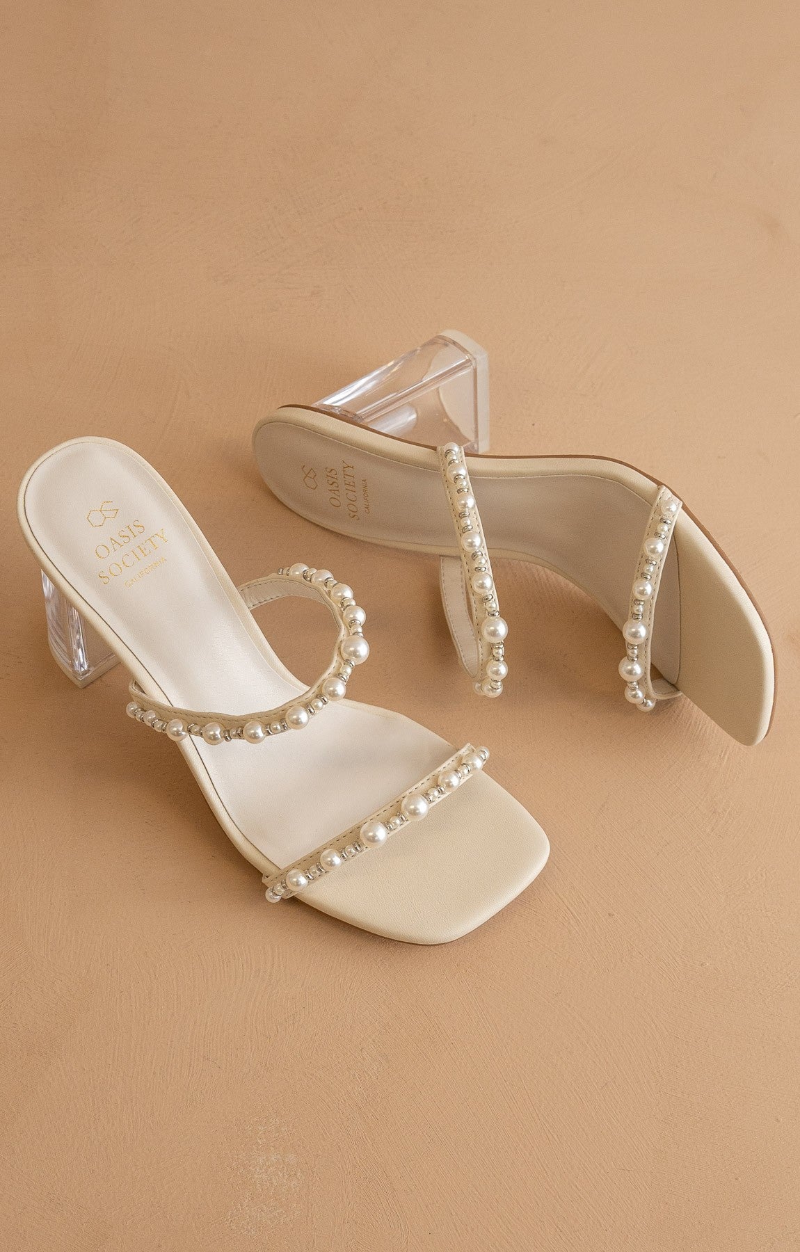 Mae - Strappy Pearl Heel