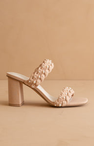 Parisa Braided Pearl Heeled Sandals