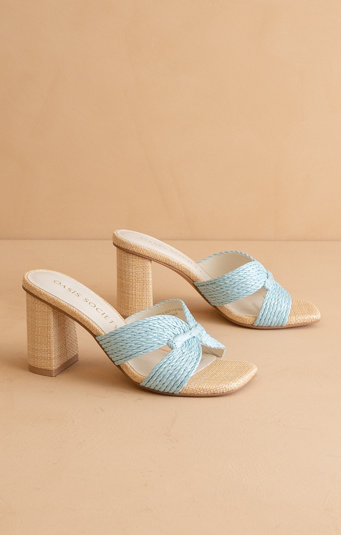 Santiago - Raffia Heels