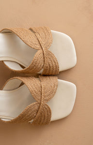 Santiago - Raffia Heels