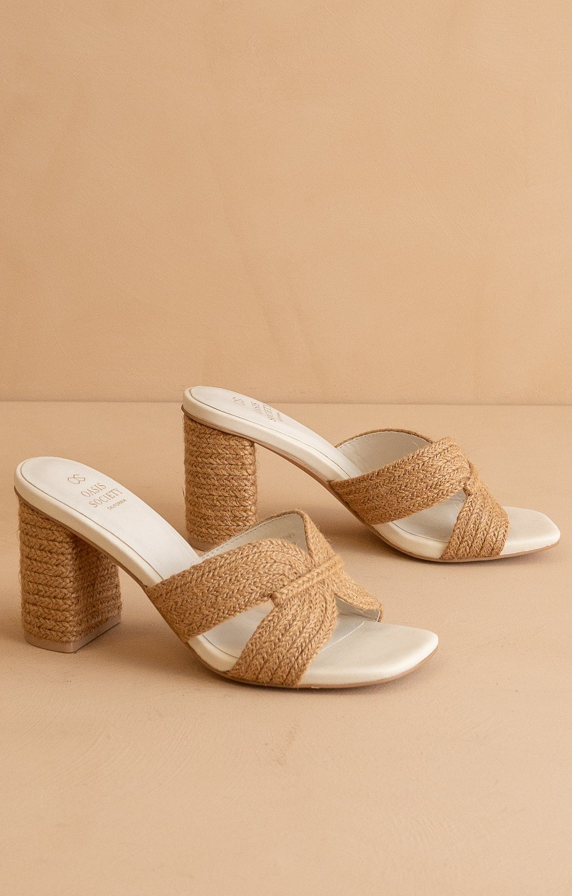 Santiago - Raffia Heels