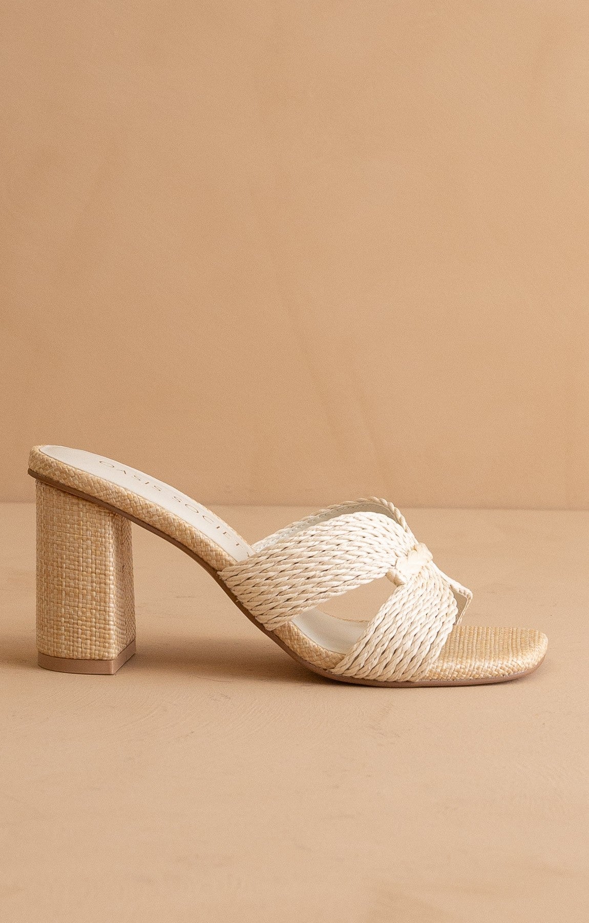Santiago - Raffia Heels