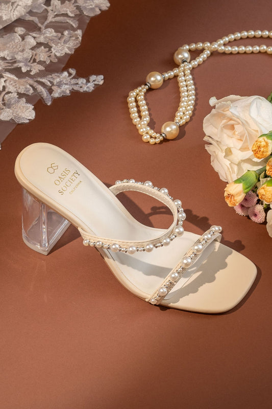 Mae - Strappy Pearl Heel