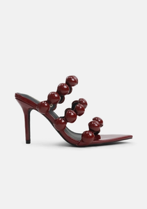 Ashlynn - Sculptural Beaded Mule Heels