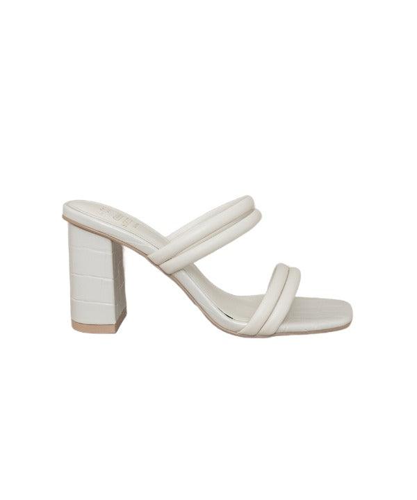 Angela - Strappy Alligator Heel - The Lelia