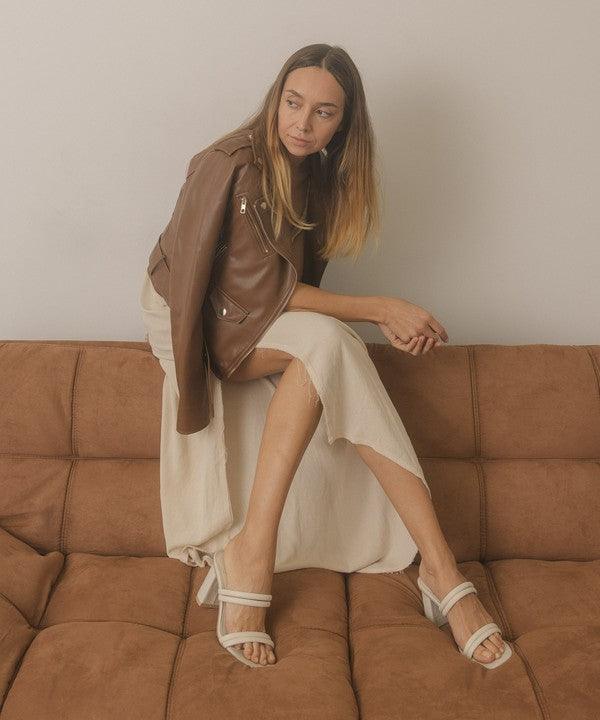 Angela - Strappy Alligator Heel - The Lelia