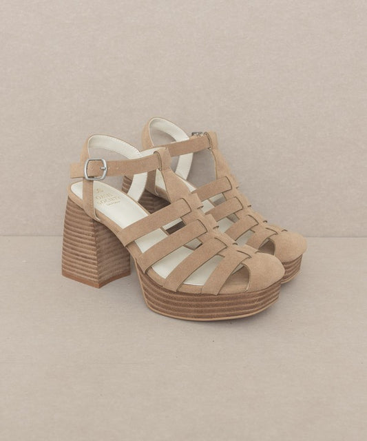 The Hailee - Gladiator Platform Heel